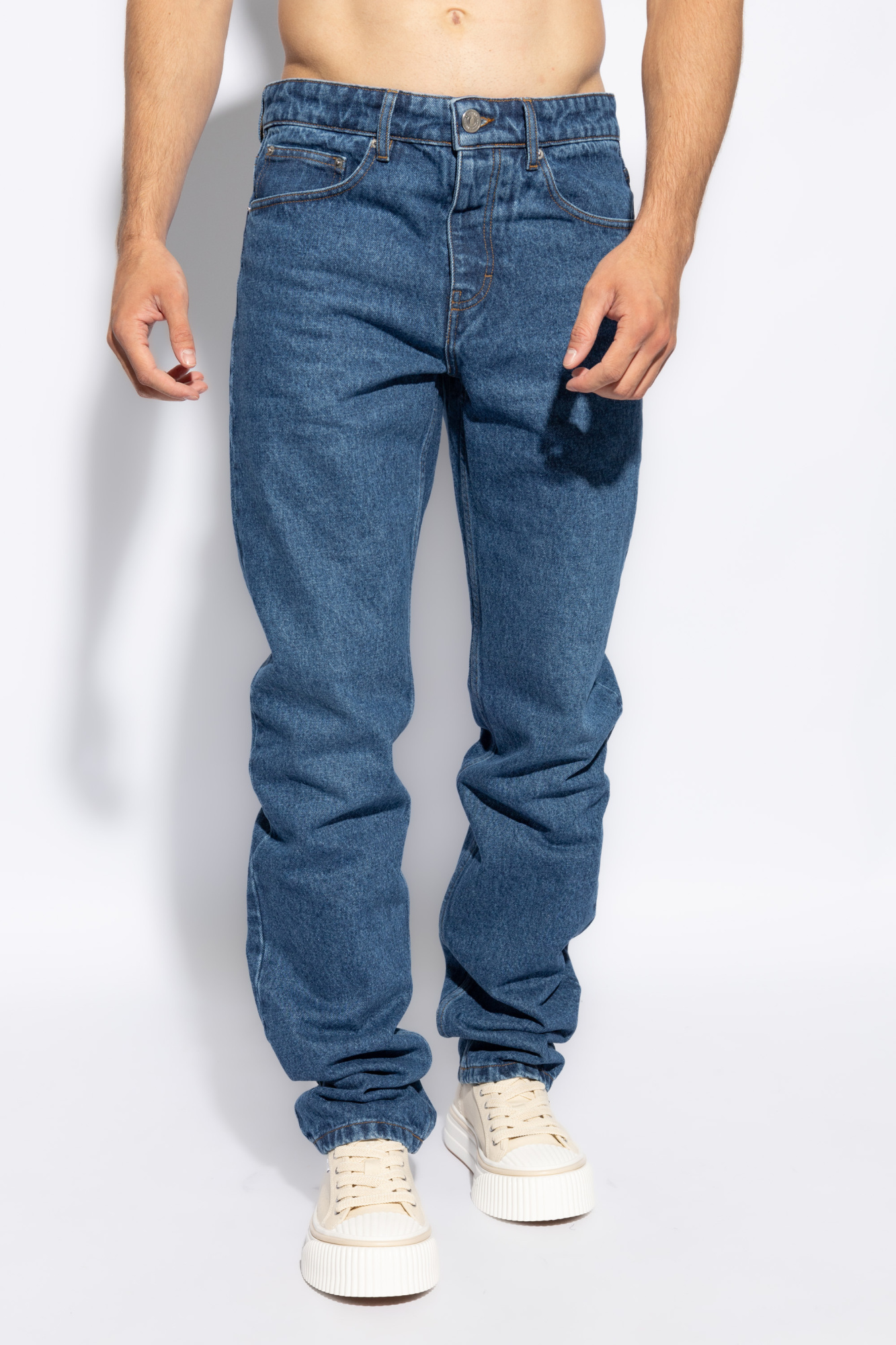 【送料&関税込】Ami Alexandre Mattiussi Skinny Jeans Ami Alexandre Mattiussi High-waisted Skinny Jeans In Black